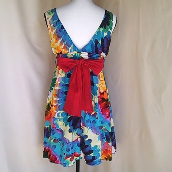 ❤️ Forever 21 Tie Dye Print Plunge Dress 2/$15 - Picture 5 of 9